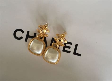 chanel ohrringe china|Chanel ohrringe original neu.